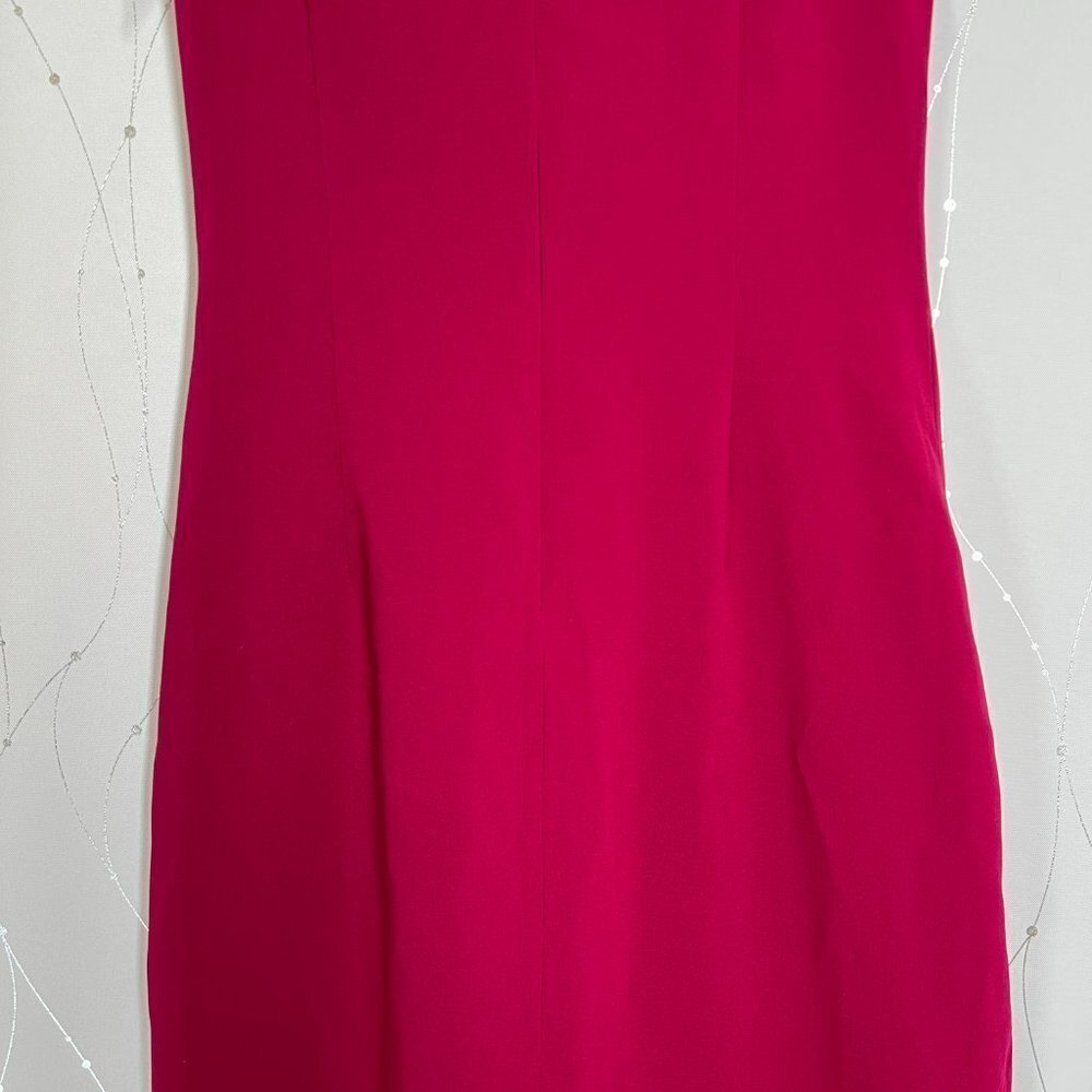 Cinq a Sept Maroon Dark Pink Nanon Tulip Midi Dress $450 - Picture 14 of 16